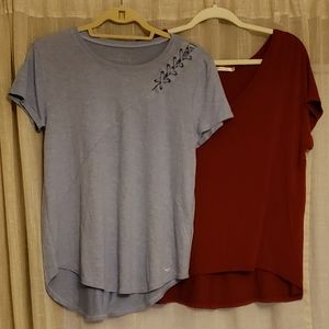 Lot of 2 Tee's - Hollister and Heart 💕 & Hips Tee